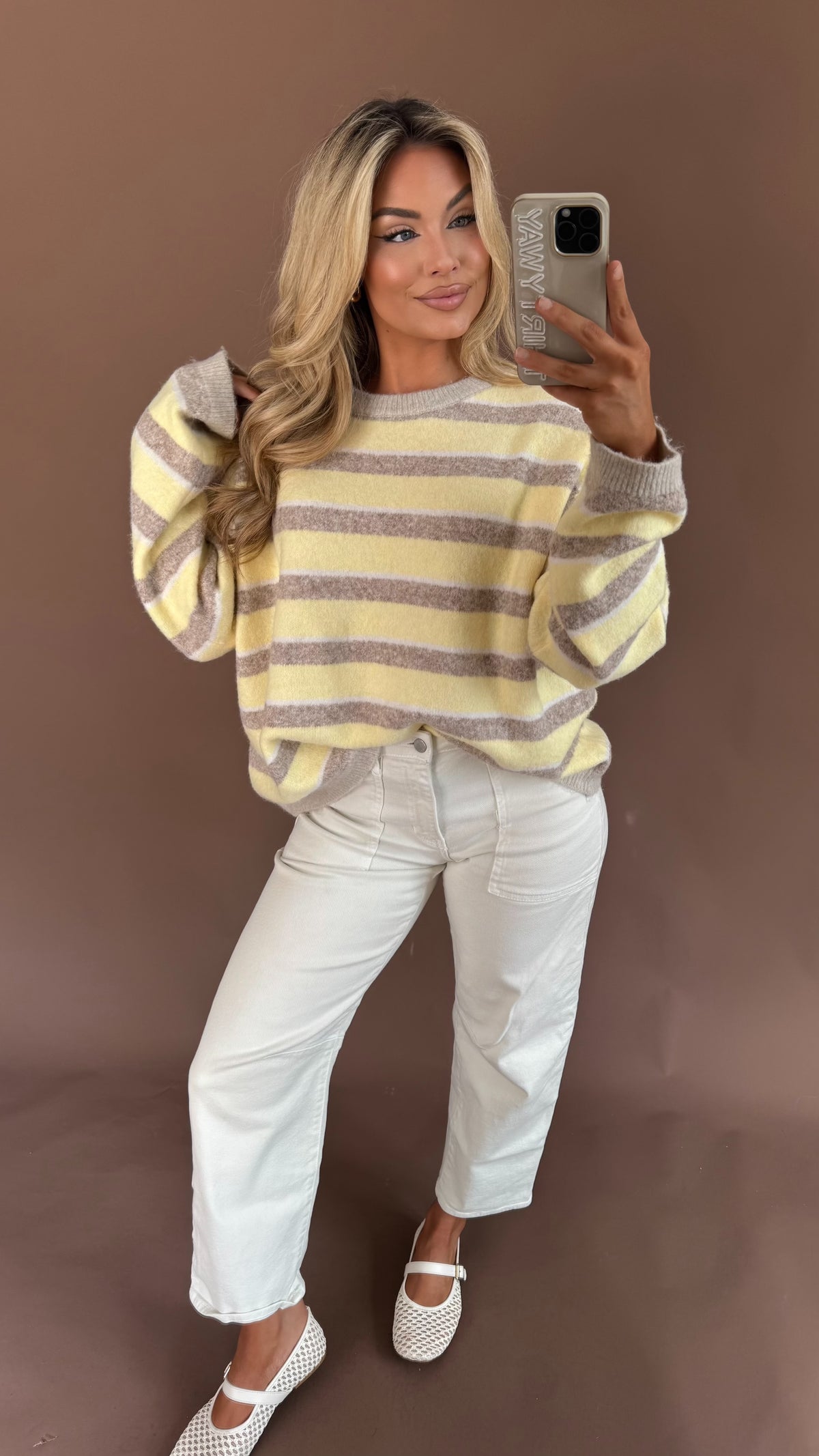 DAYDREAM SWEATER LEMON/MOCHA