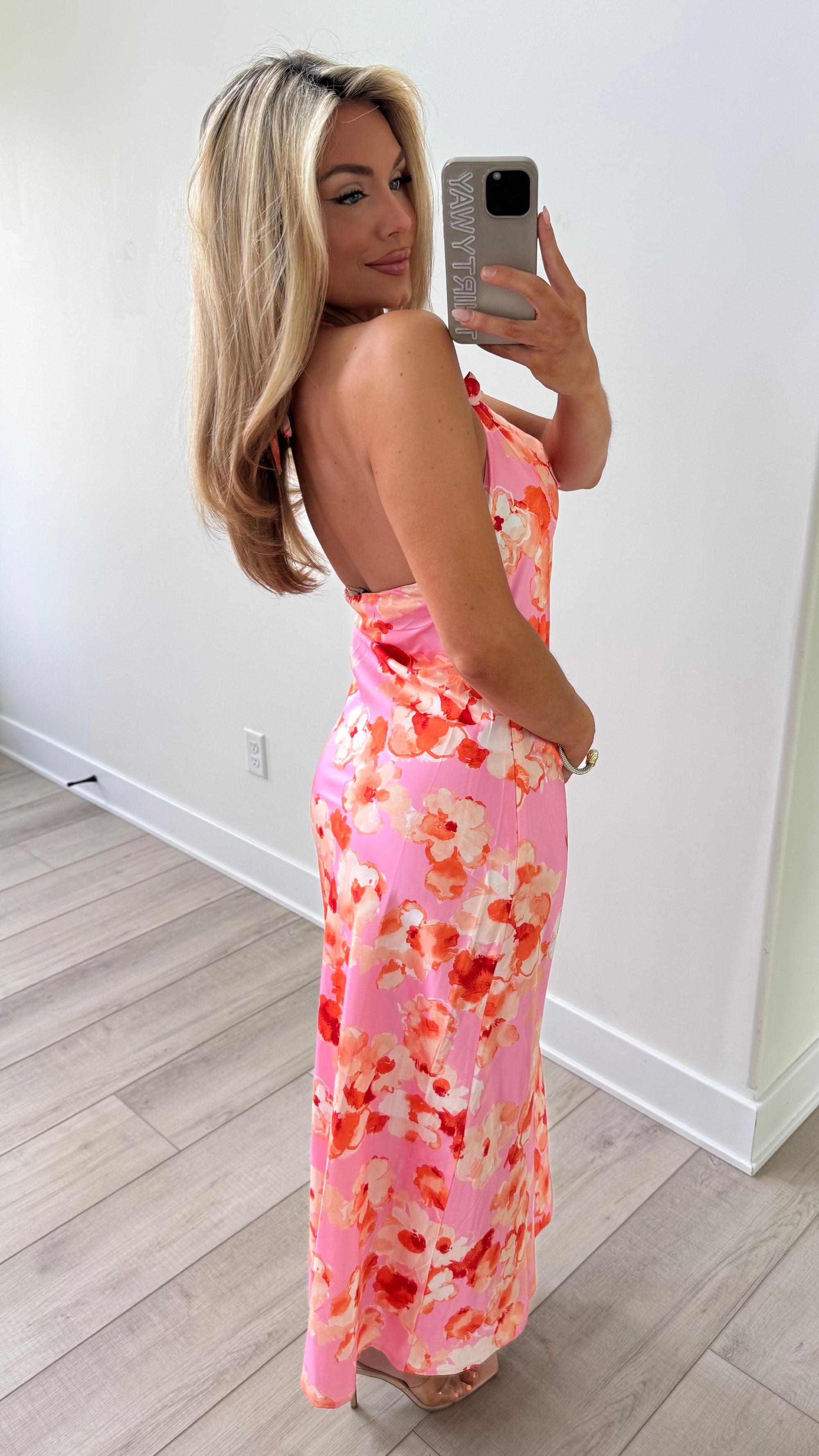 SUNSET FLORA MAXI DRESS