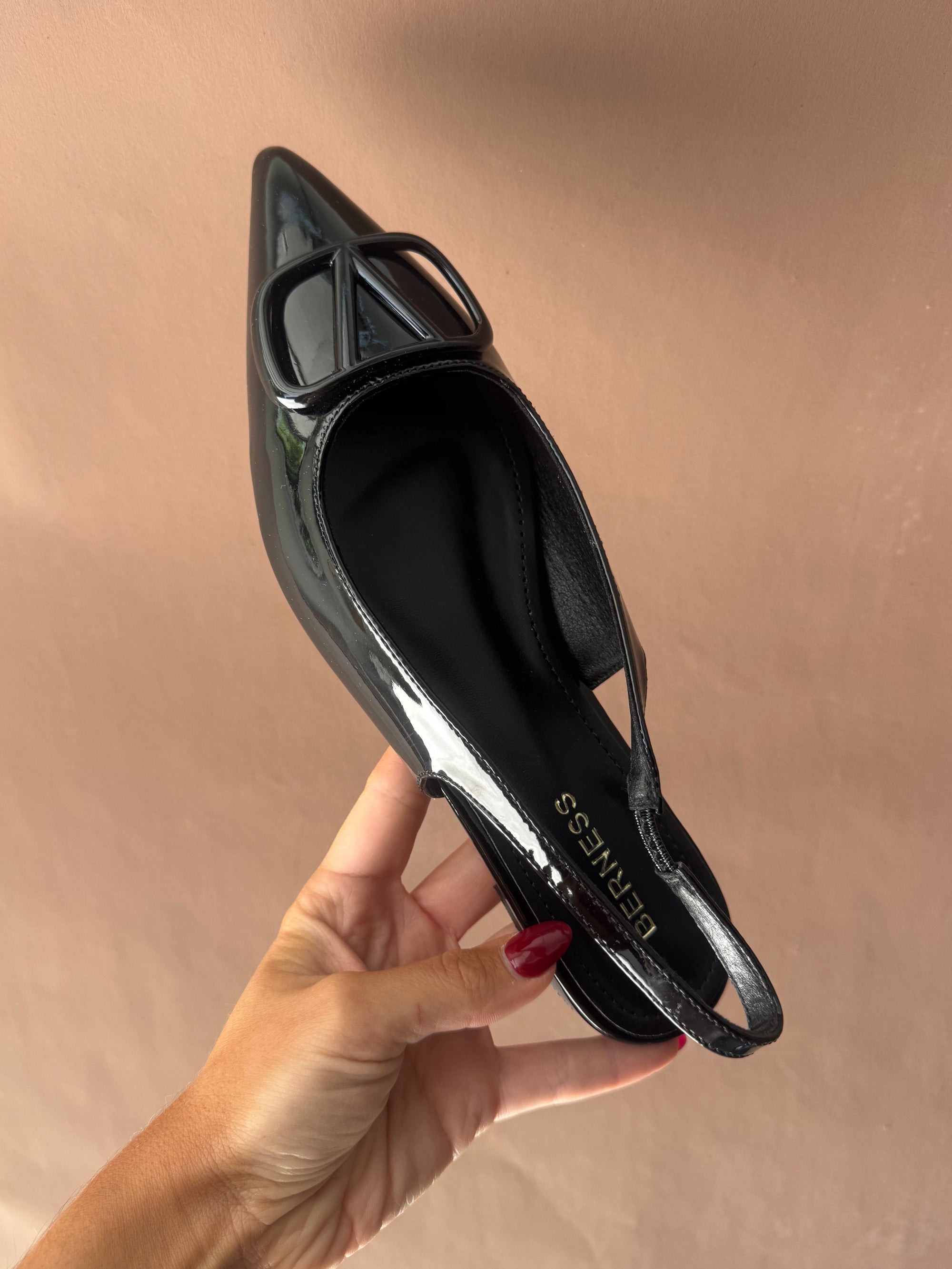 VAL SLING BACK BALLET FLAT BLACK