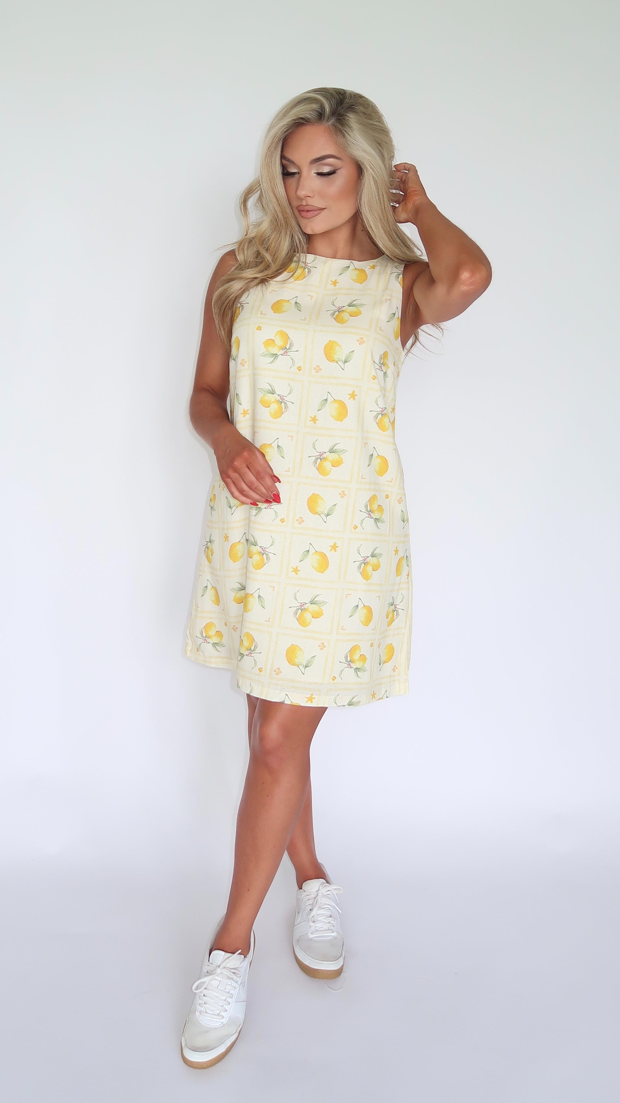 EURO LEMON SHIFT MINI DRESS