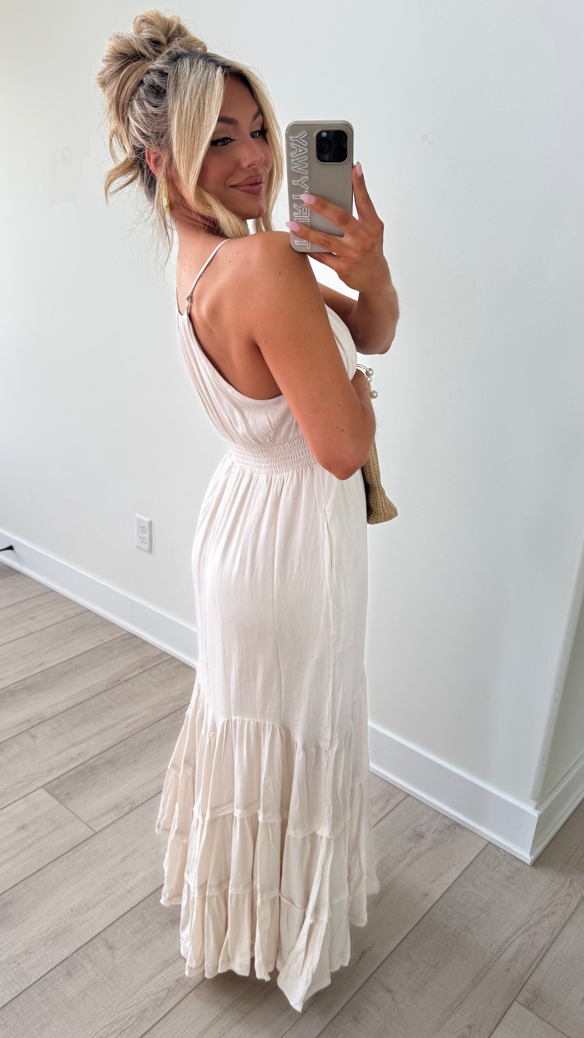 SANDCREAM MAXI DRESS
