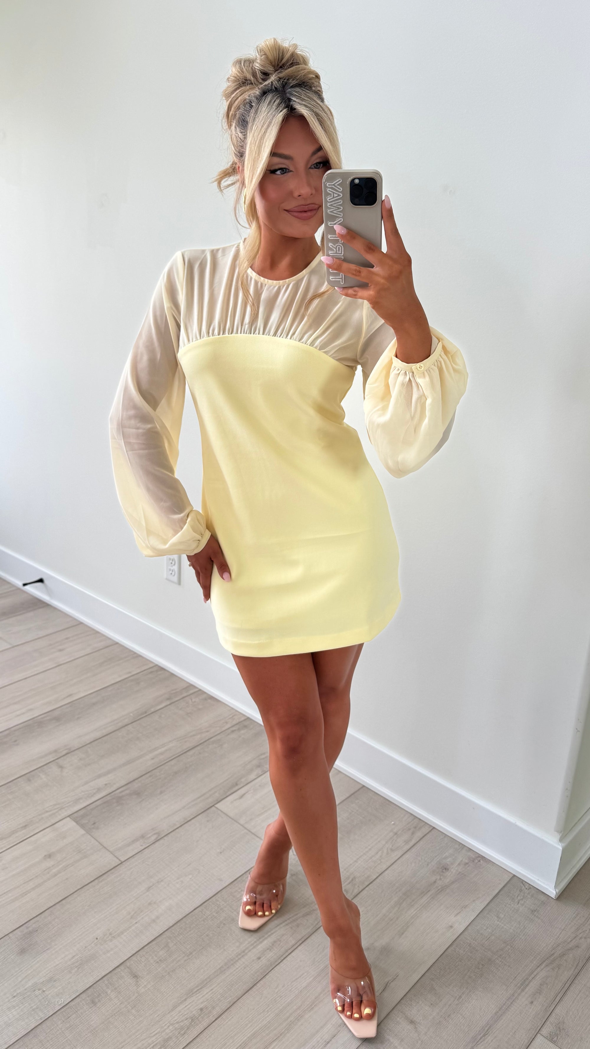 AMOURA MINI DRESS BUTTER