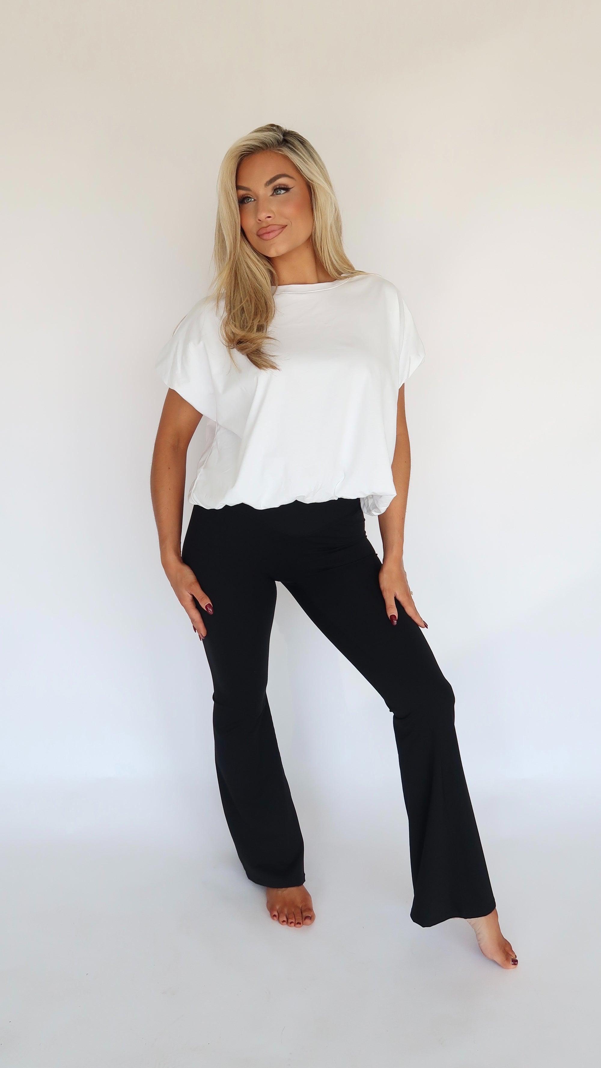 BUBBLE TEE TOP WHITE