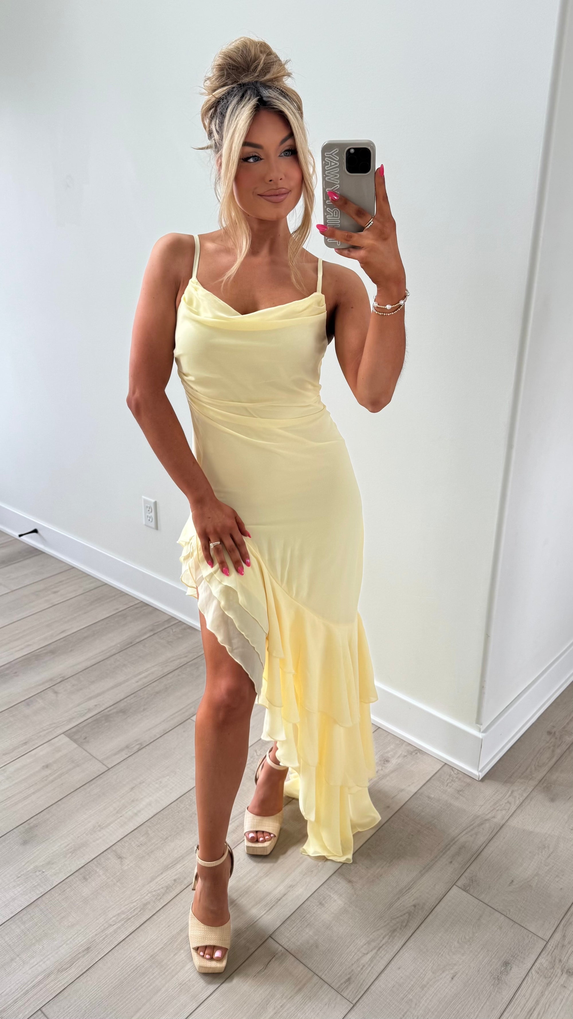 SUNBEAM MAXI DRESS BANANA