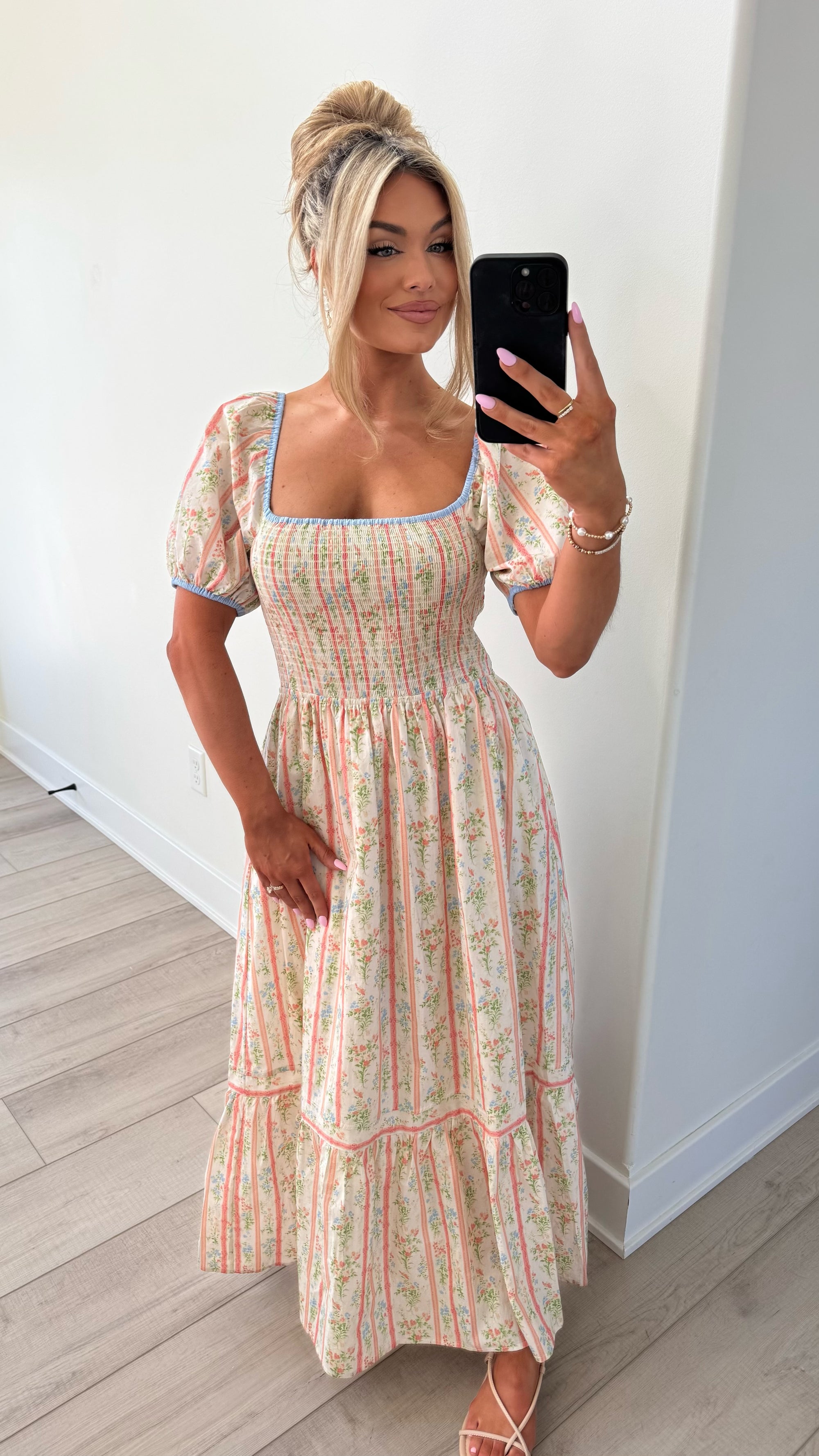 PAUPER FLORAL MAXI DRESS