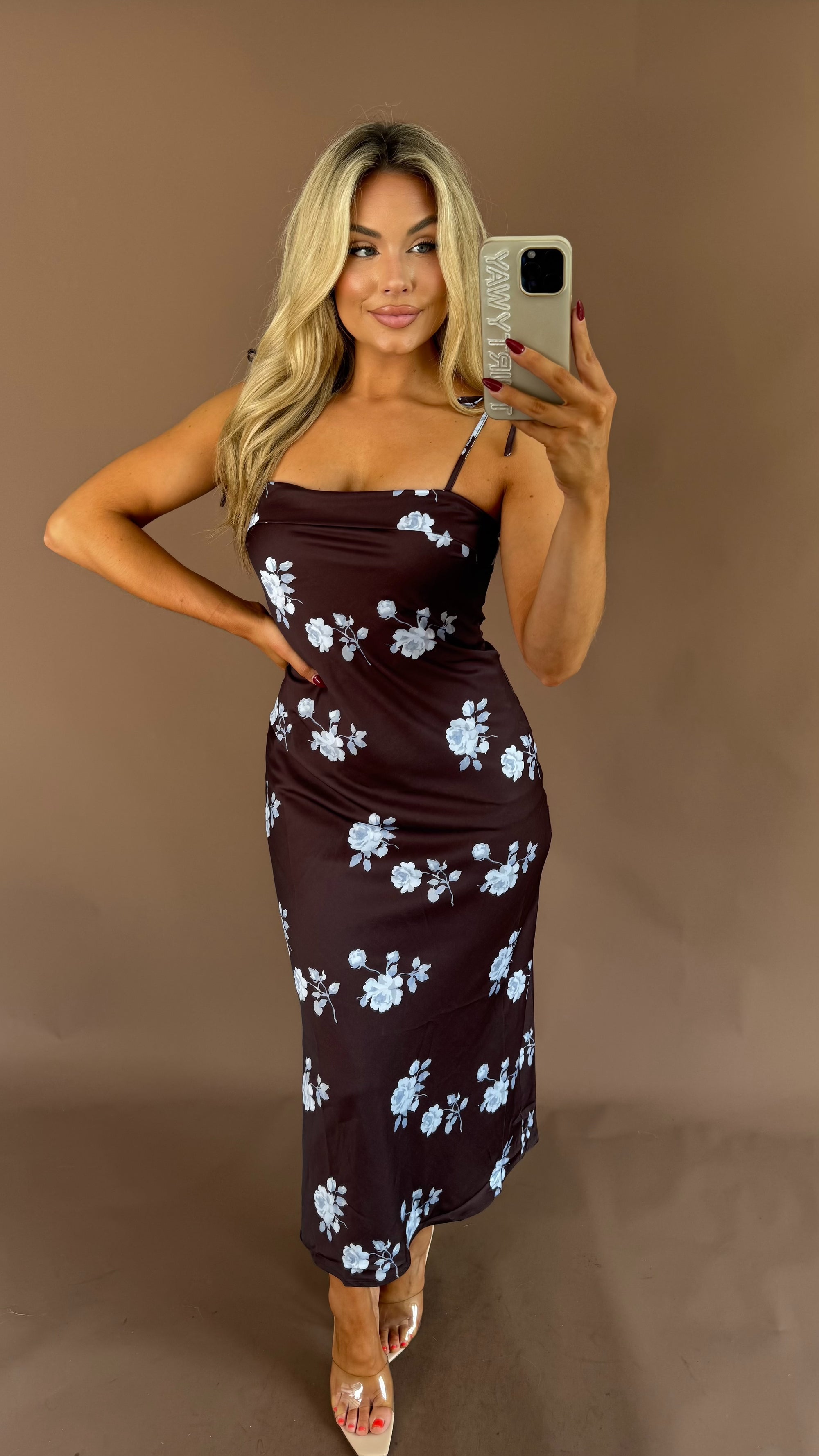 AUTUMN SKYE FLORAL MAXI DRESS