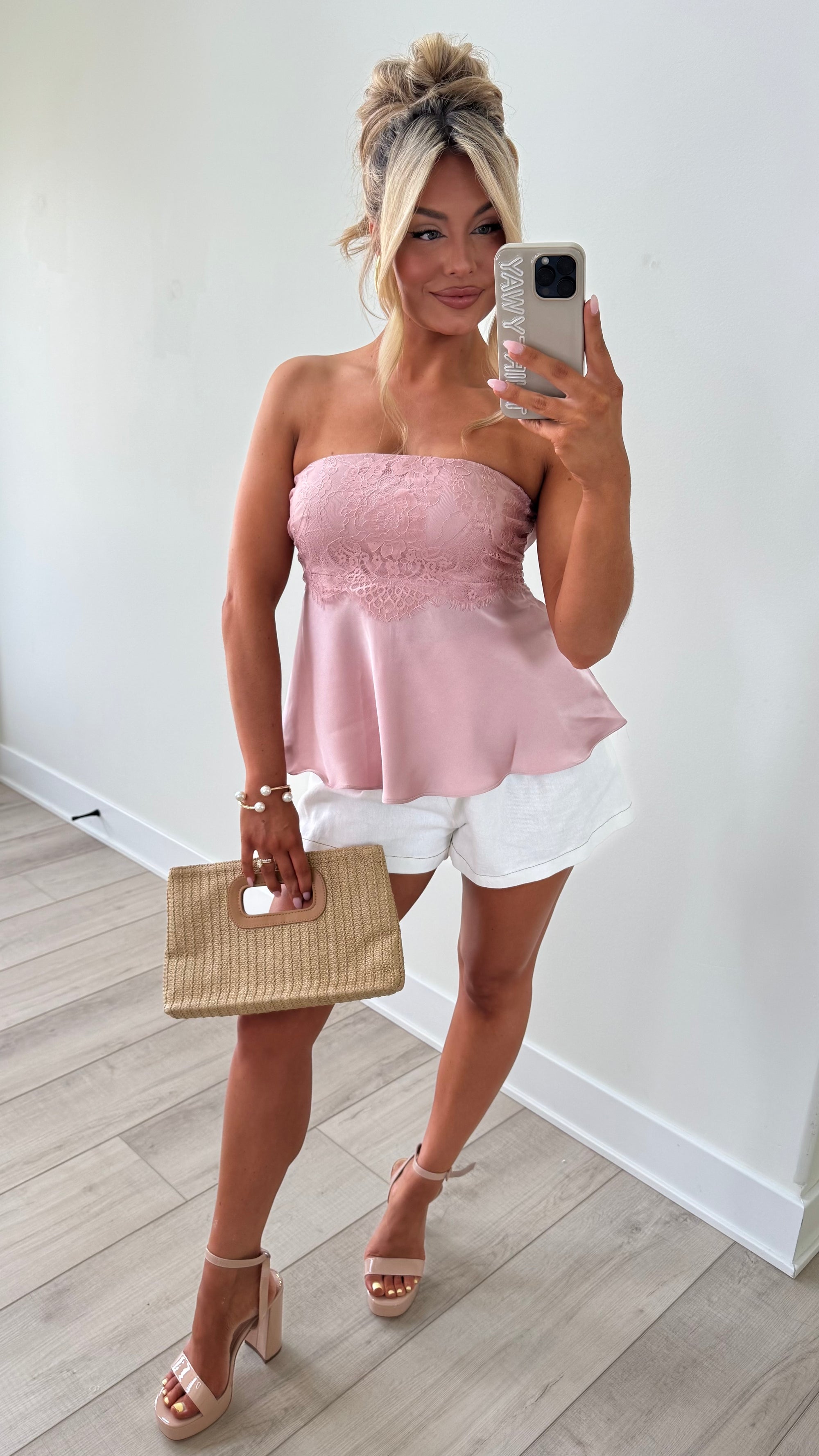JULIETTE LACE STRAPLESS TOP