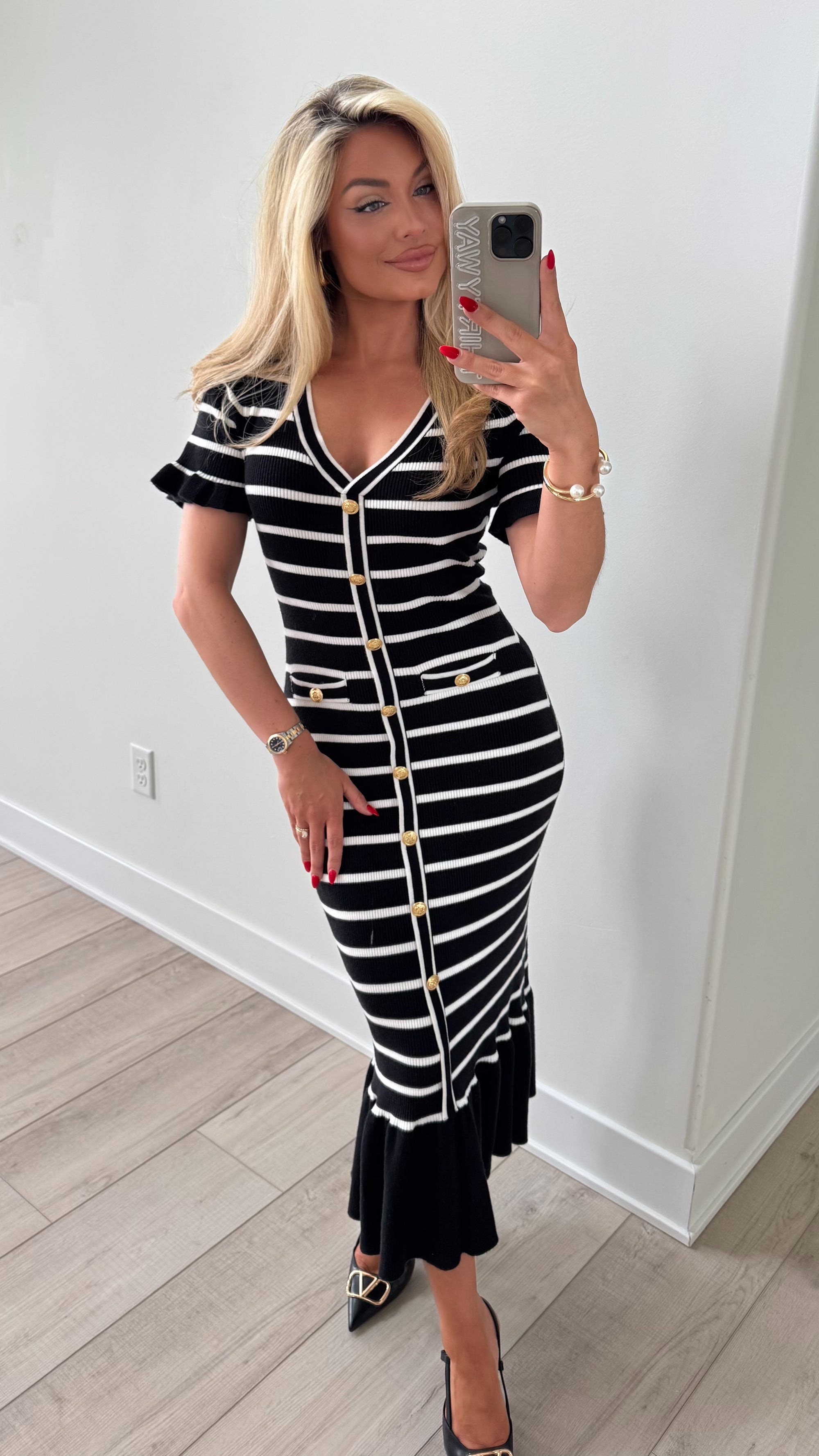 WINSLET STRIPED MAXI DRESS