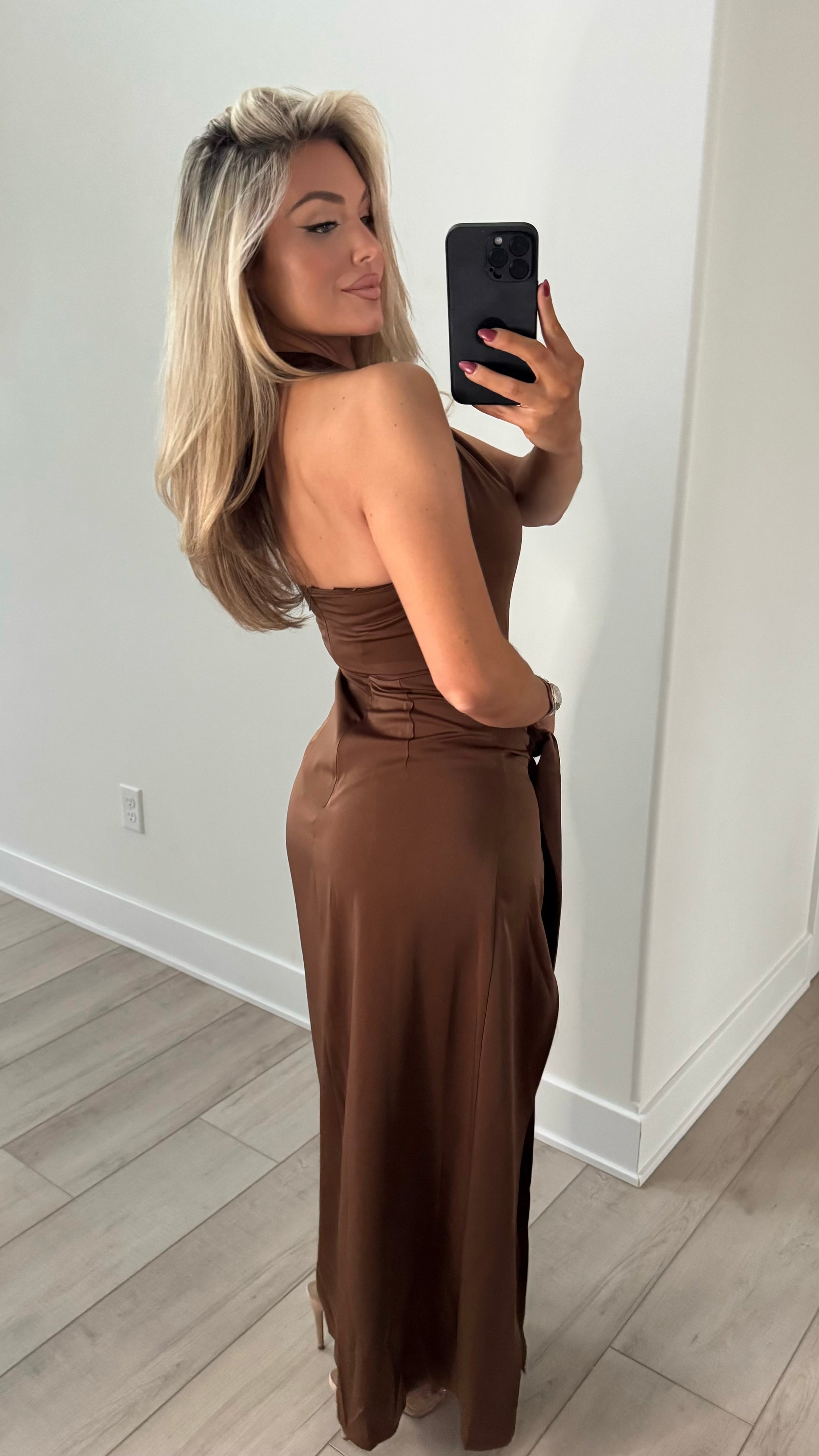 CHOCOLATE SOIREÉ MAXI DRESS