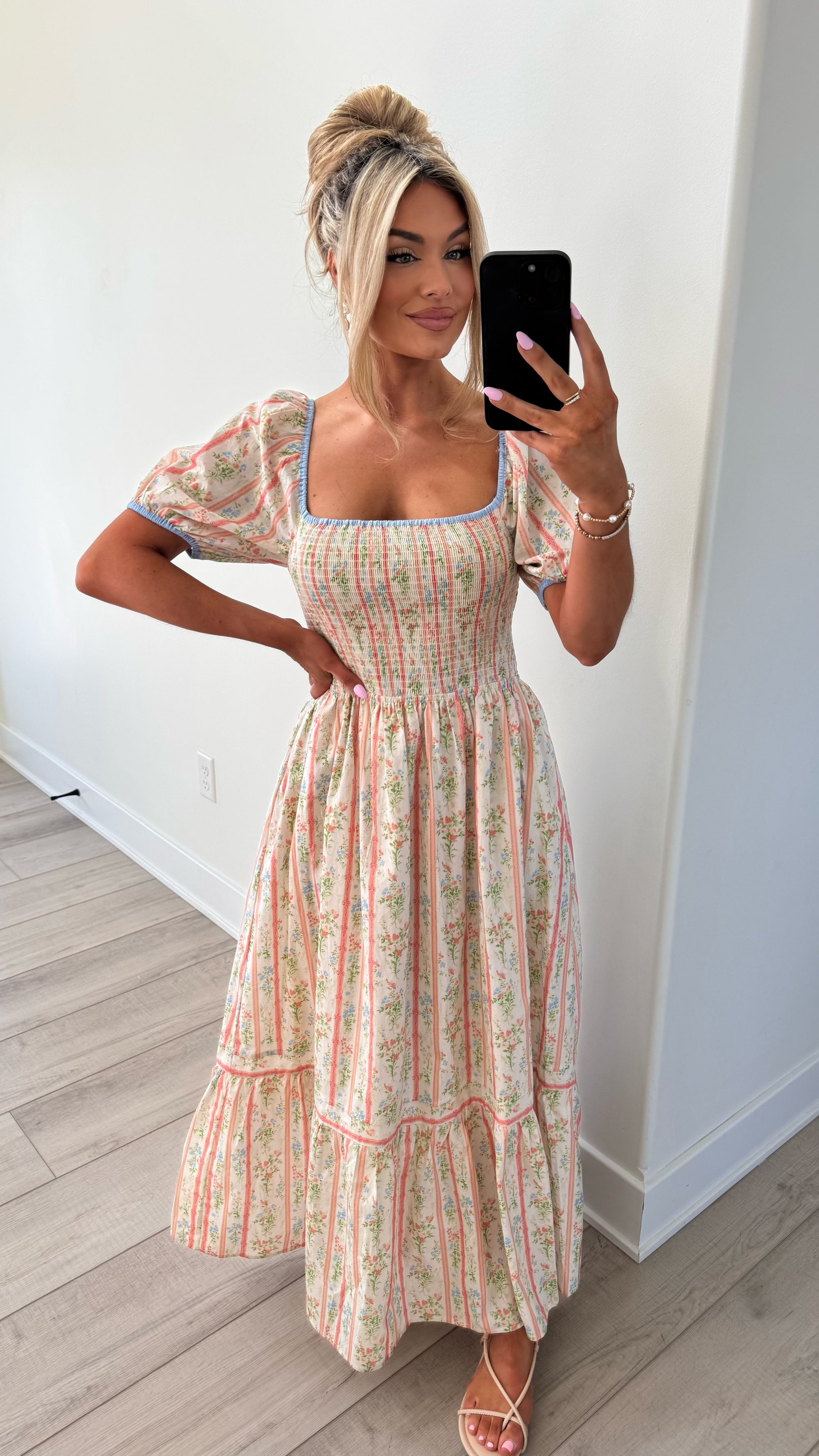 PAUPER FLORAL MAXI DRESS