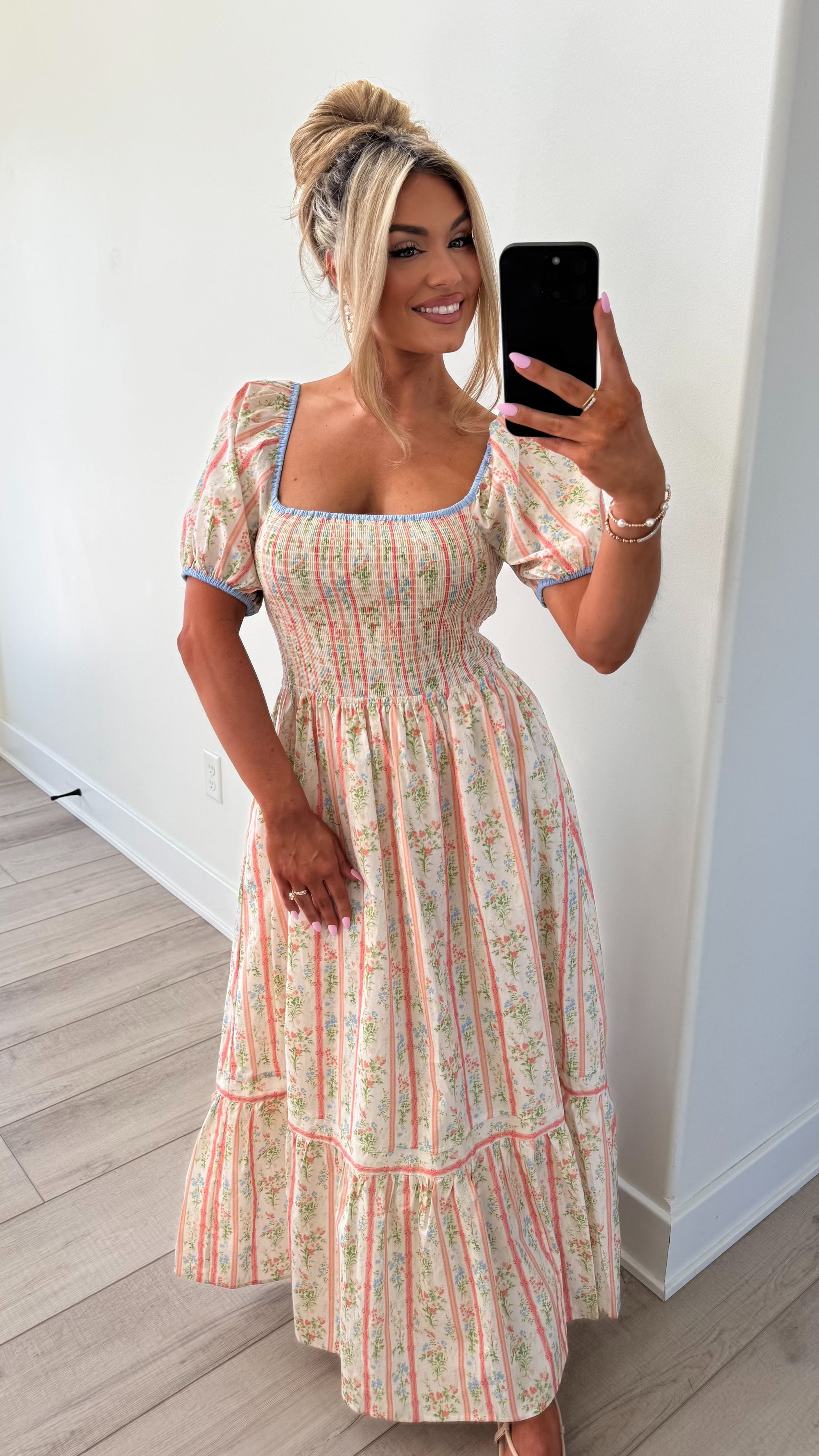 PAUPER FLORAL MAXI DRESS
