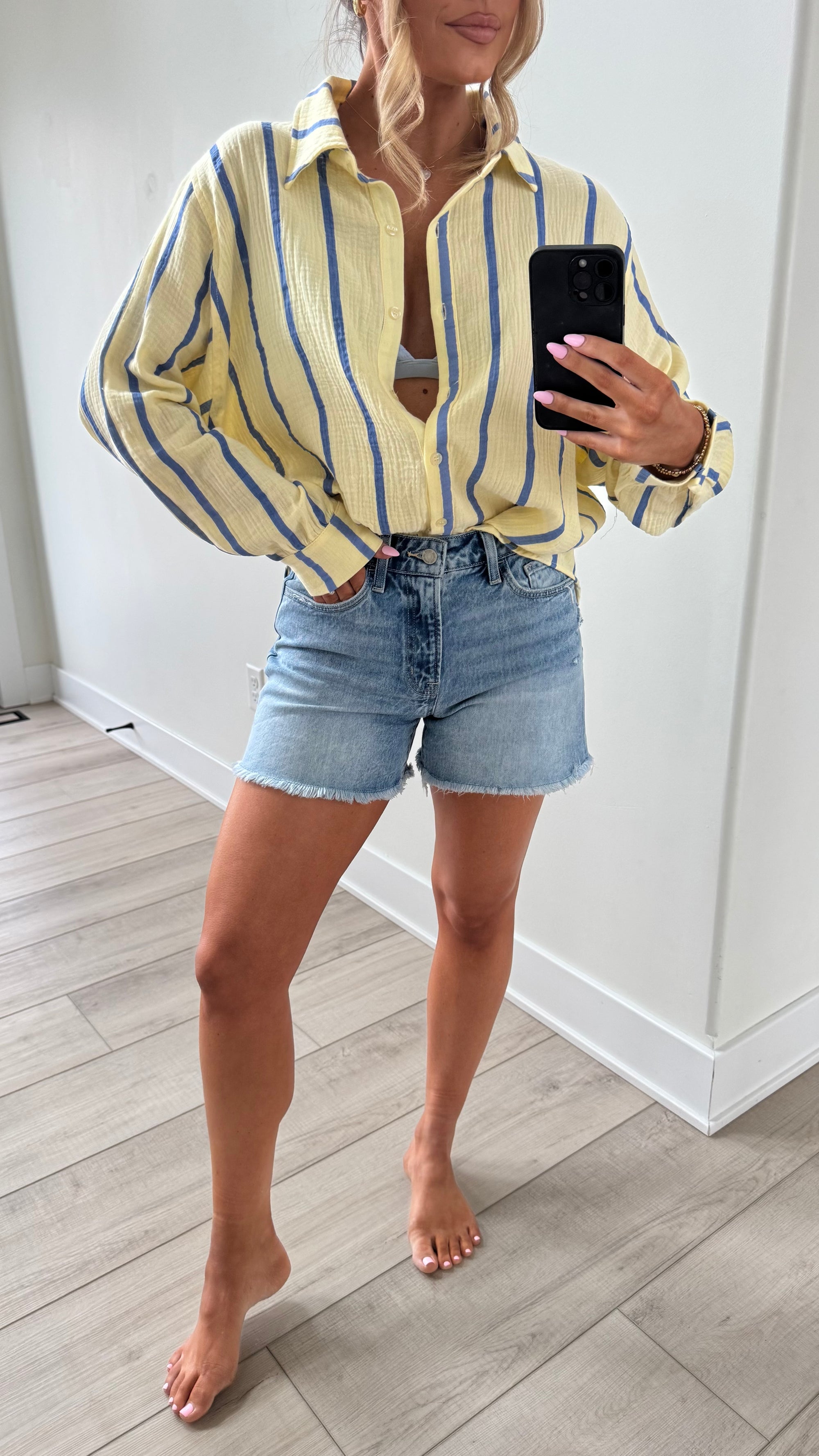VINTAGE DENIM BOYFRIEND SHORTS