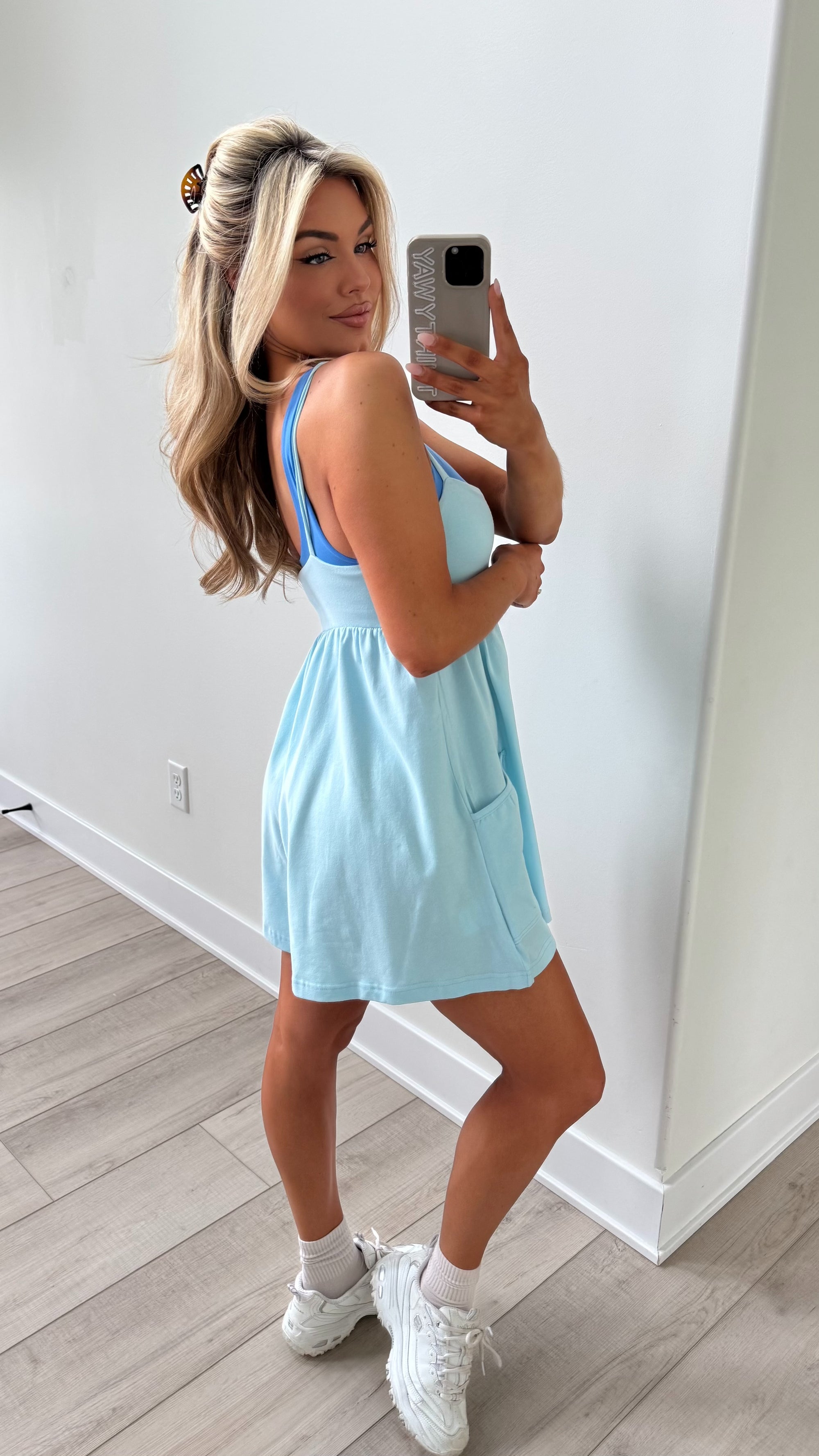 FREE MOVEMENT ROMPER BLUE