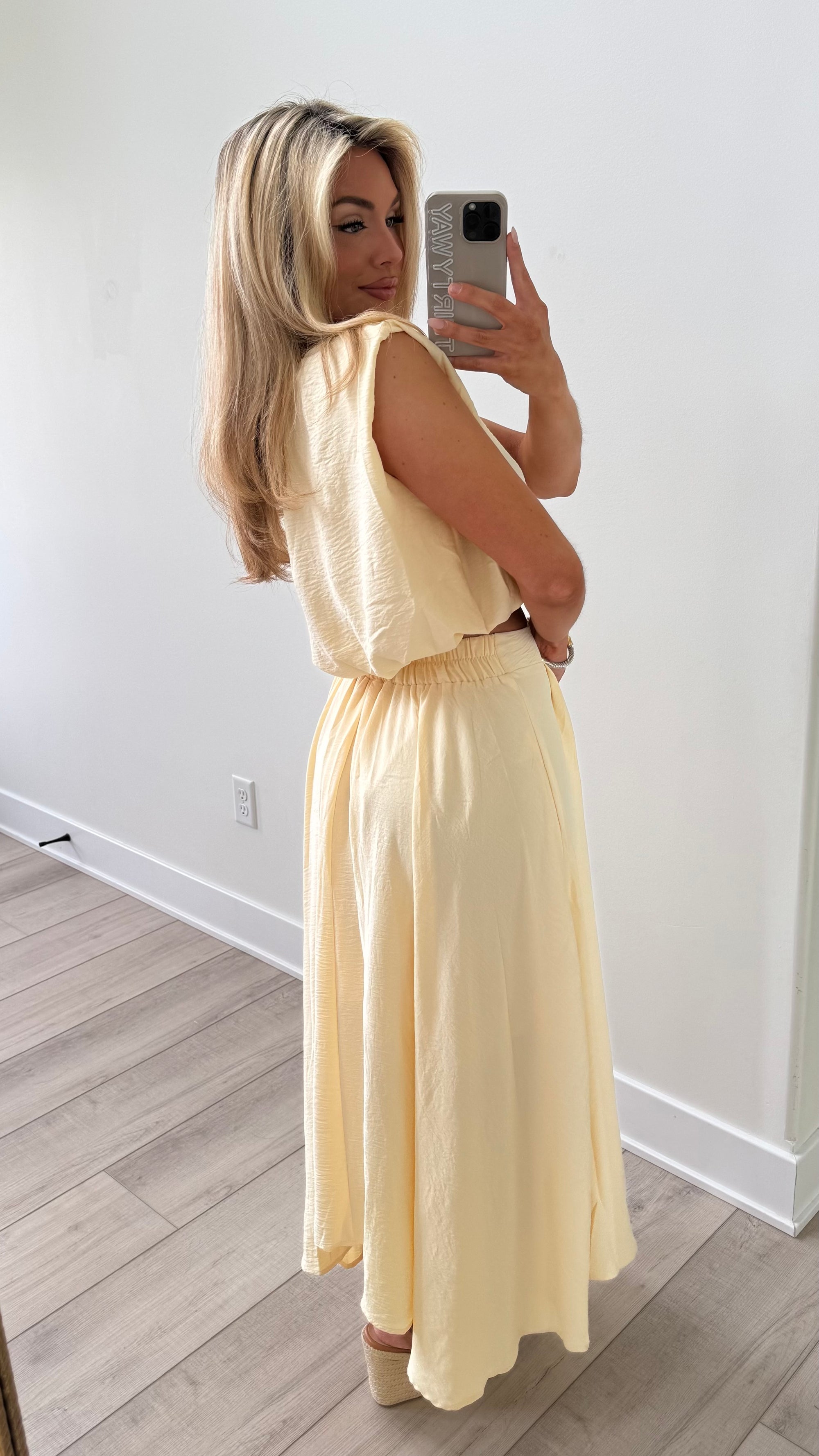 SANDIE MAXI SKIRT BUTTER