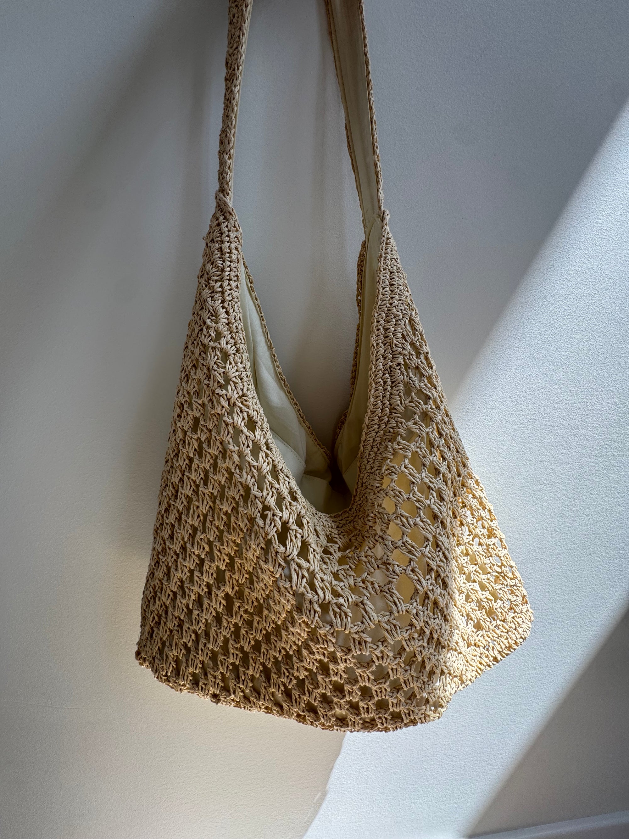 STRAW BEACH BAG