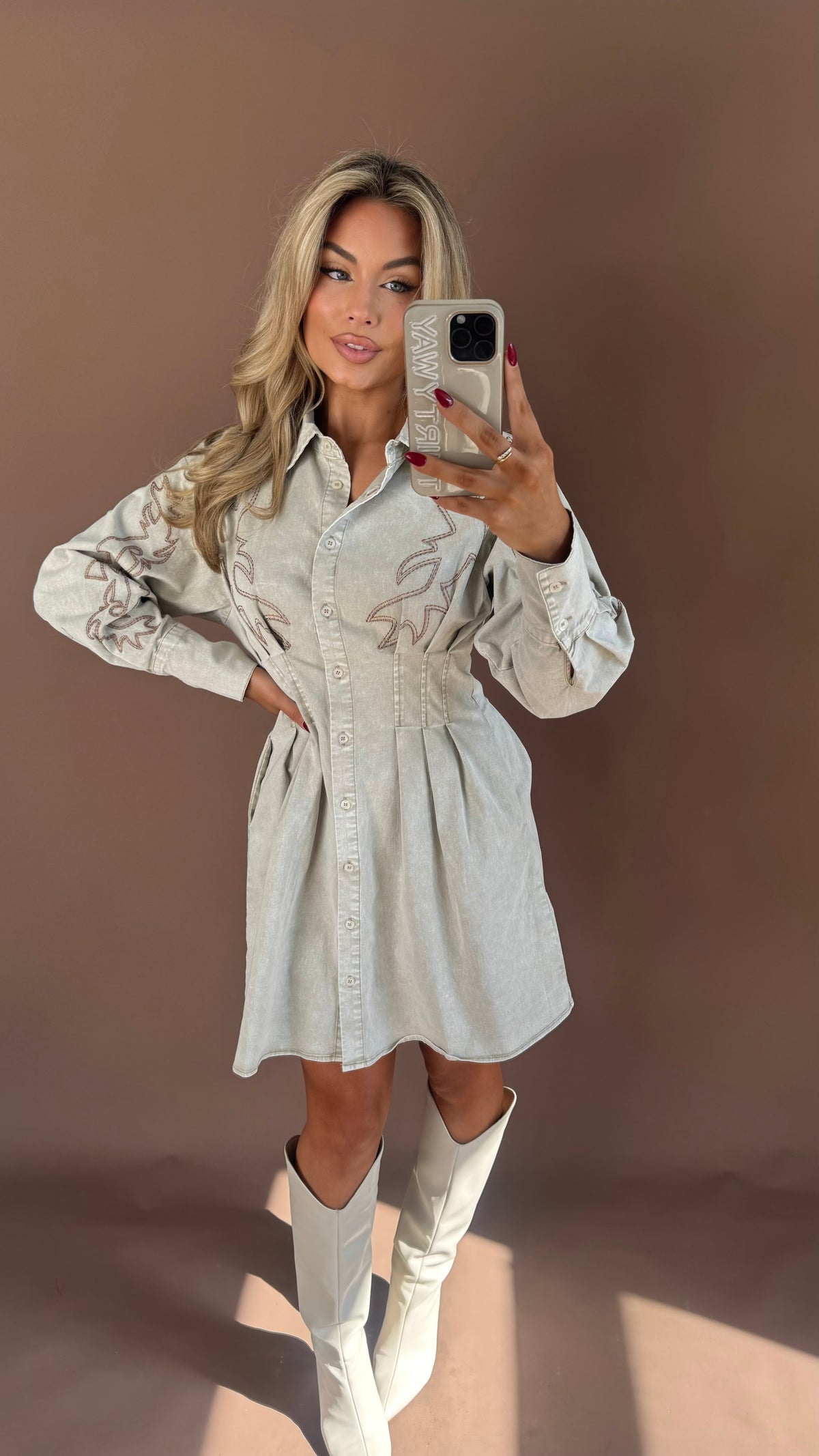 TEXAN STRUCTURED MINI DRESS