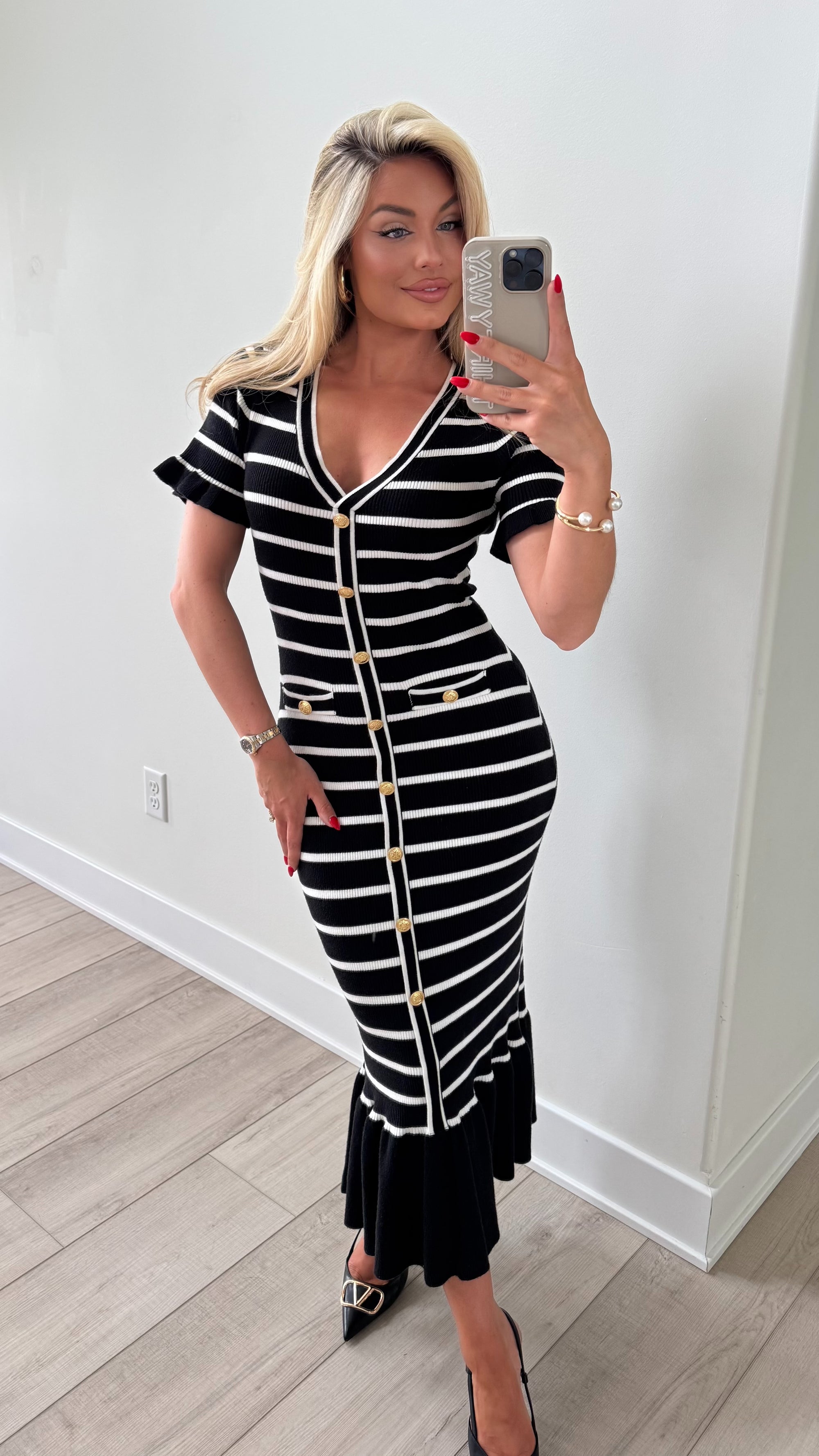 WINSLET STRIPED MAXI DRESS