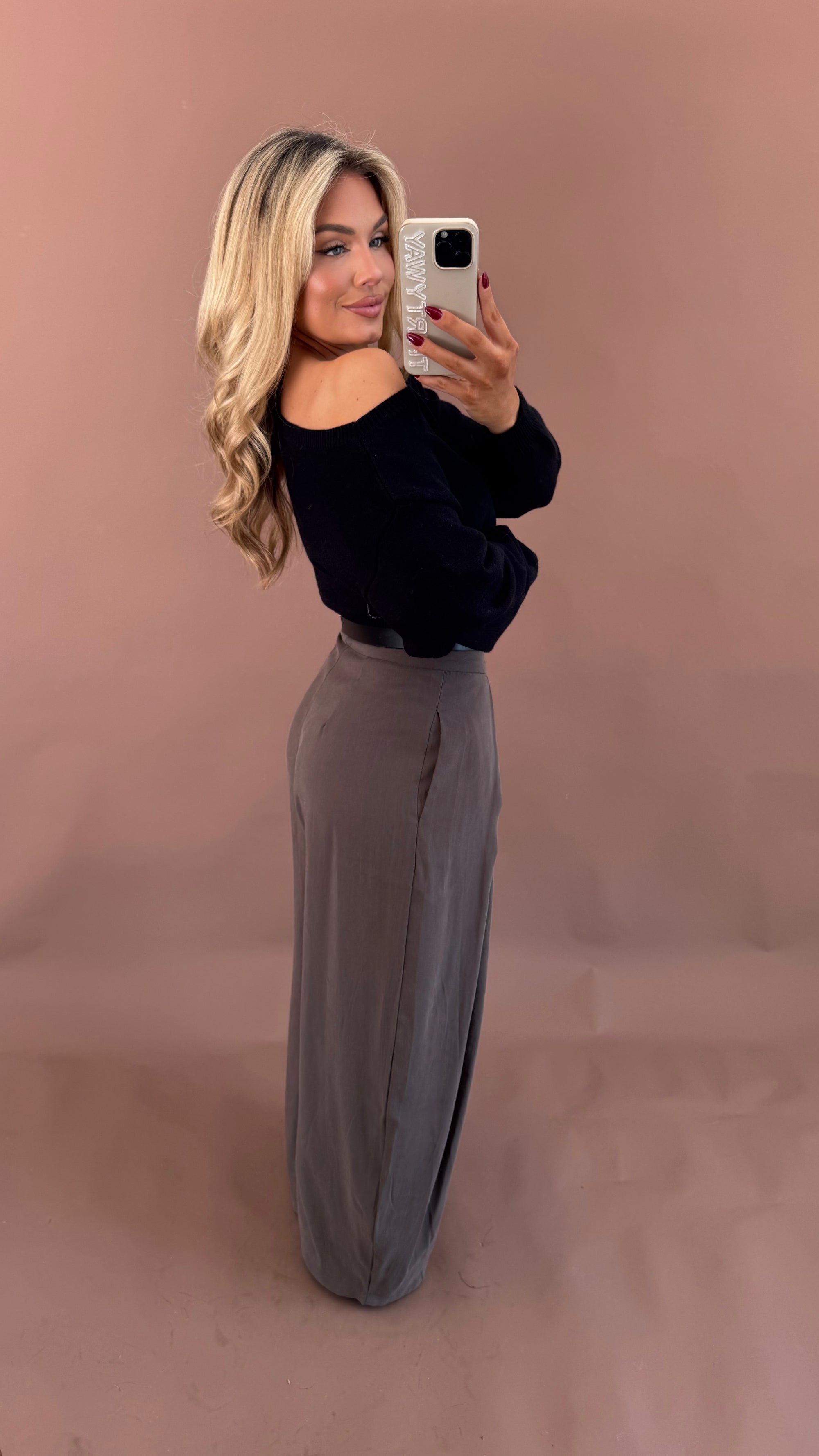 BARREL TROUSER PANT BROWN