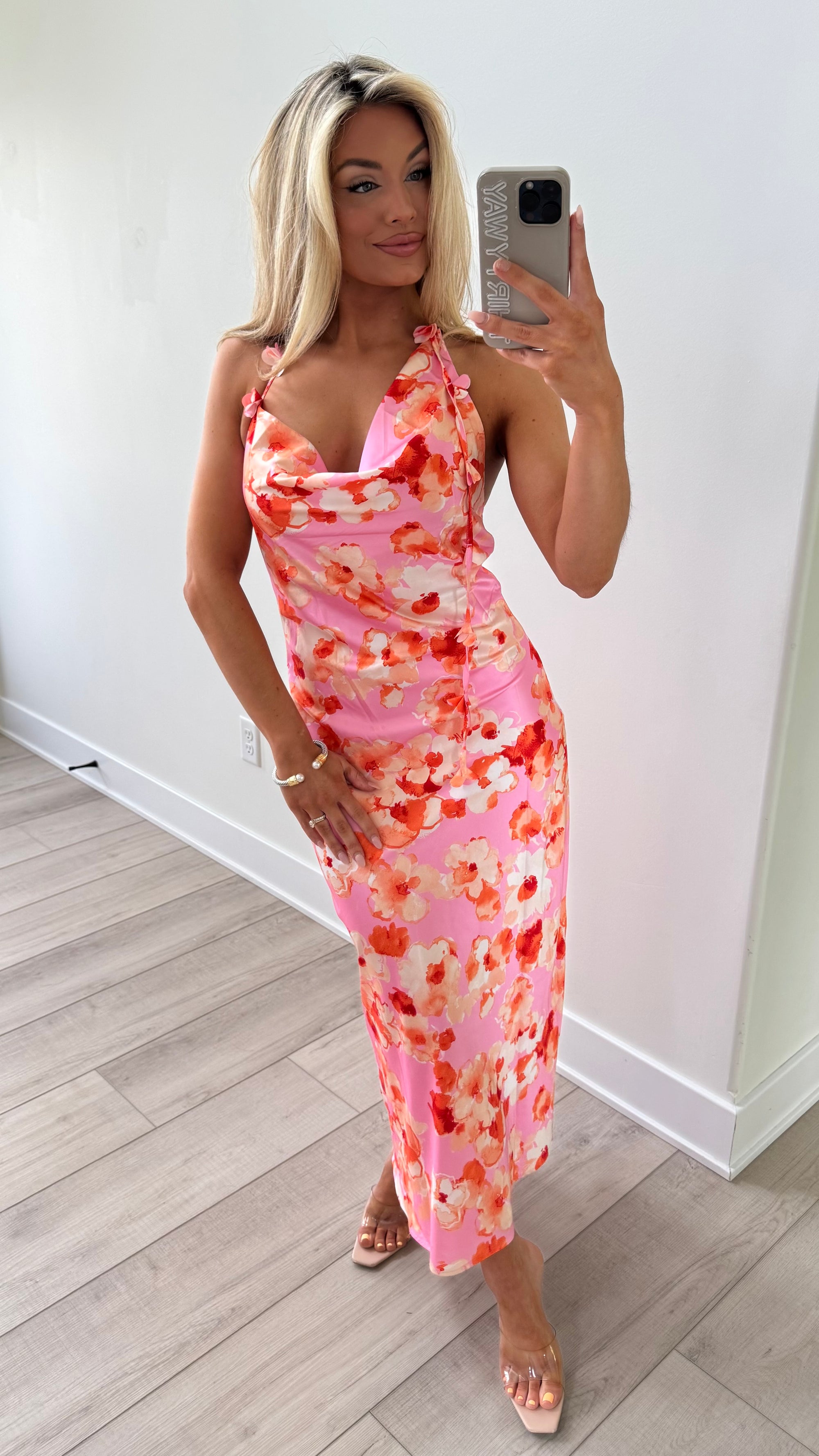 SUNSET FLORA MAXI DRESS
