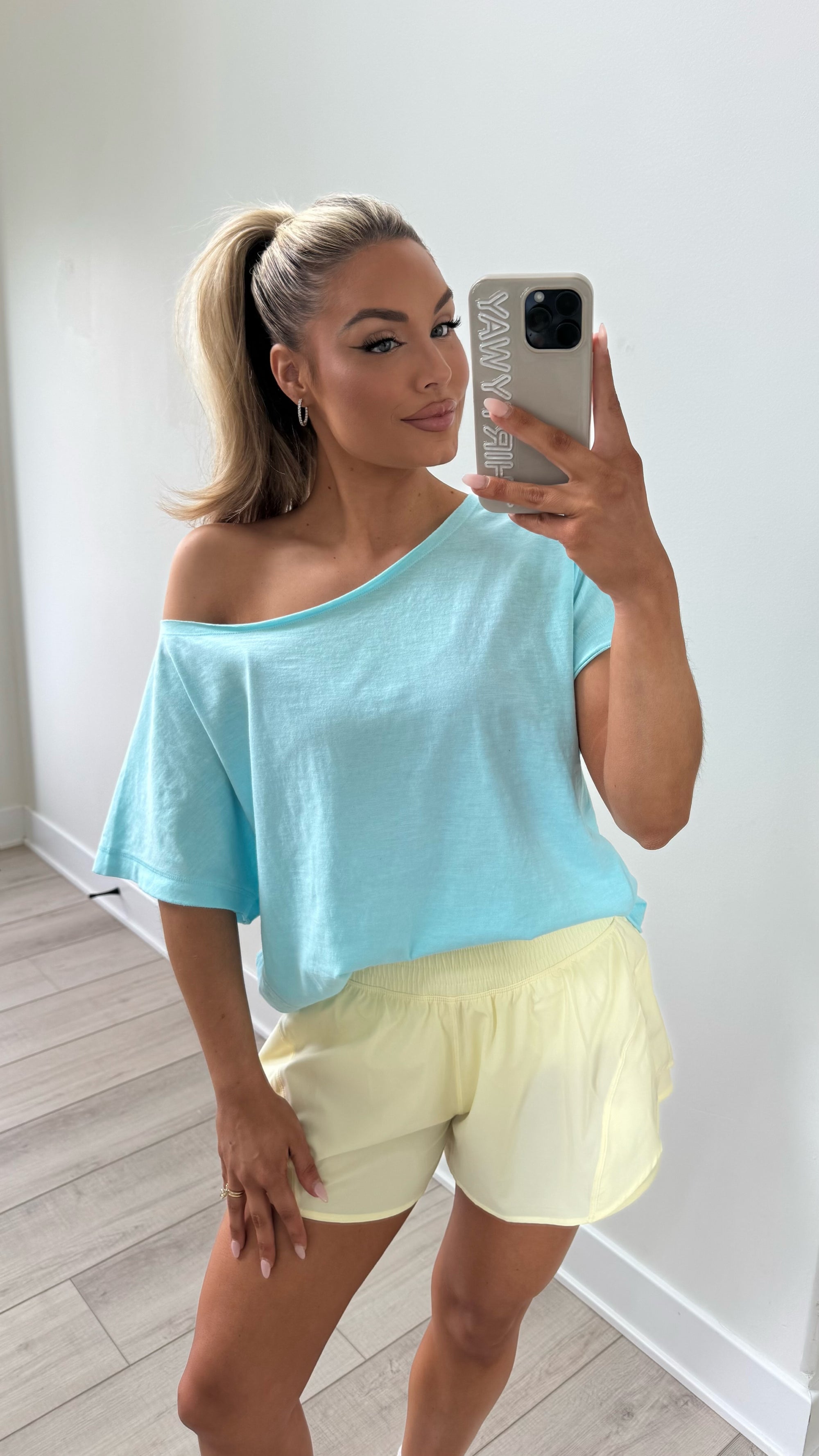 SUNDAY EASE OVERSIZED TEE BLUE