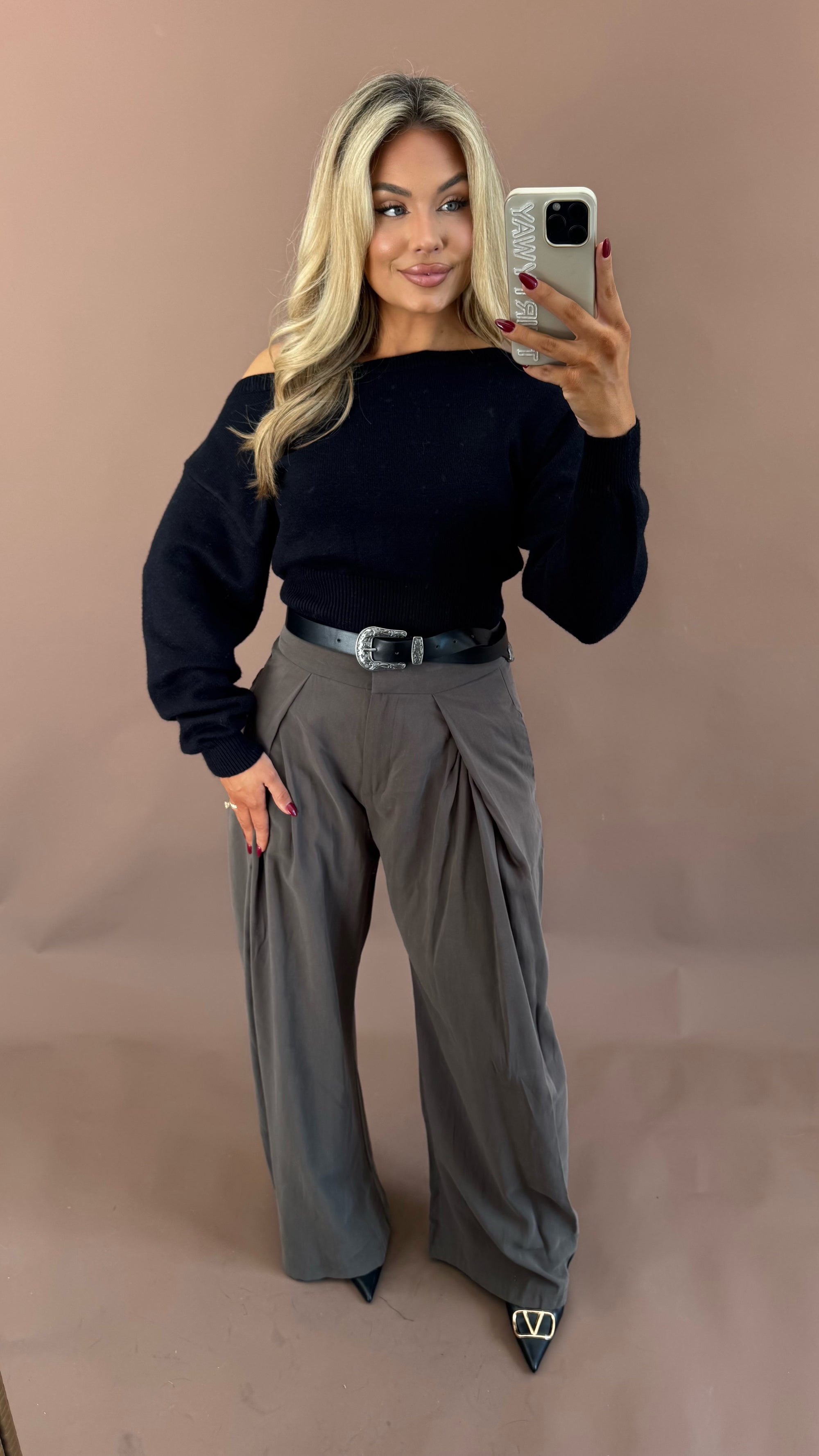 KENSINGTON DOLMAN SWEATER BLACK