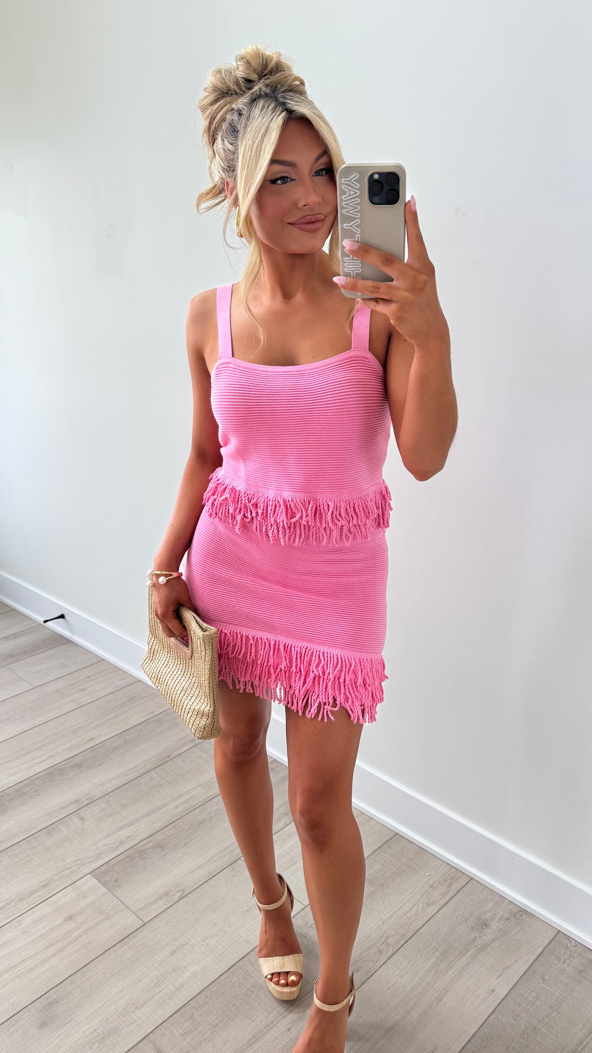 PALM SPRINGS FRINGE SKIRT SET