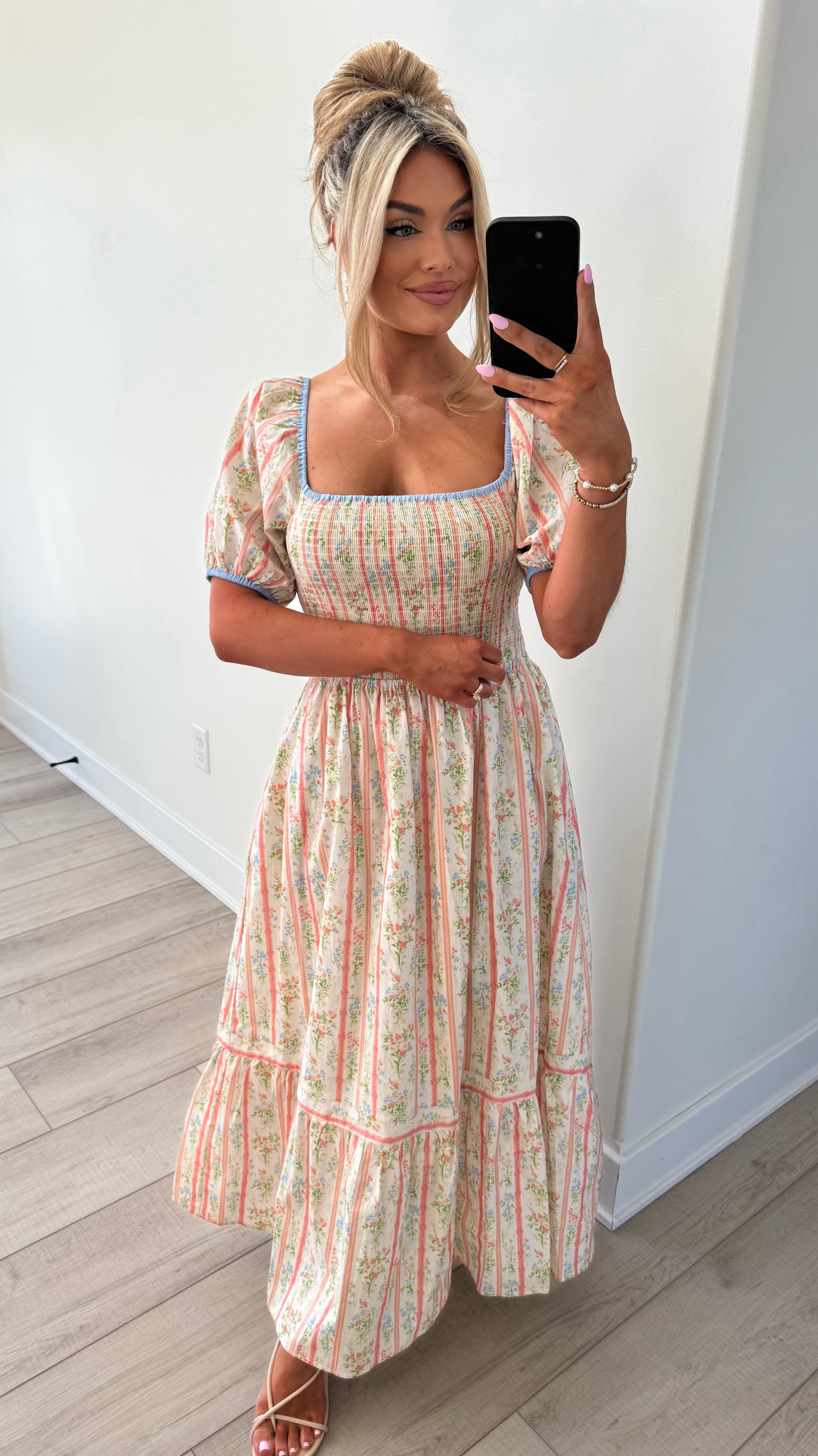 PAUPER FLORAL MAXI DRESS