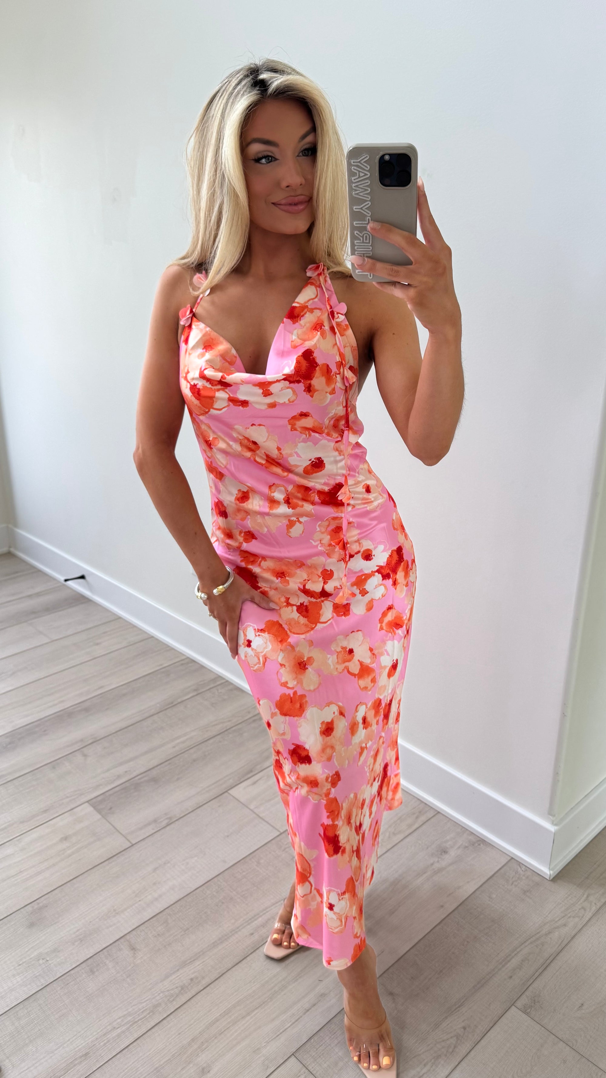 SUNSET FLORA MAXI DRESS