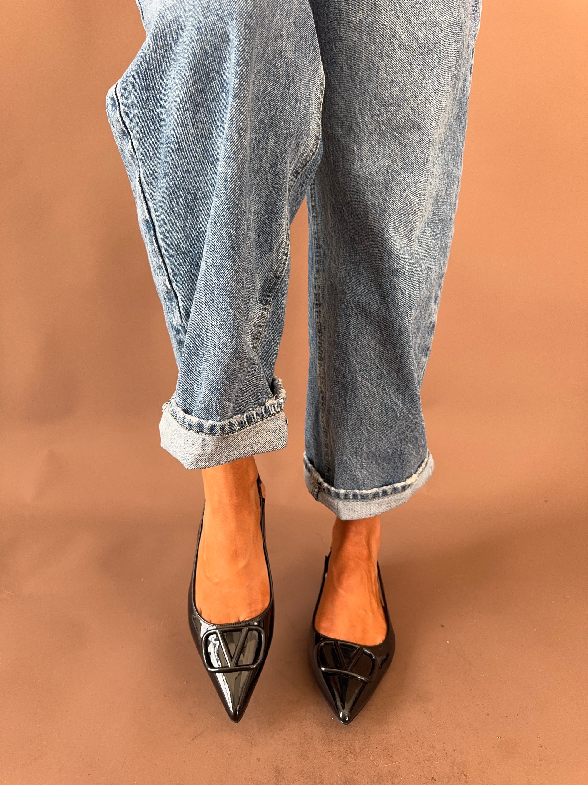 VAL SLING BACK BALLET FLAT BLACK