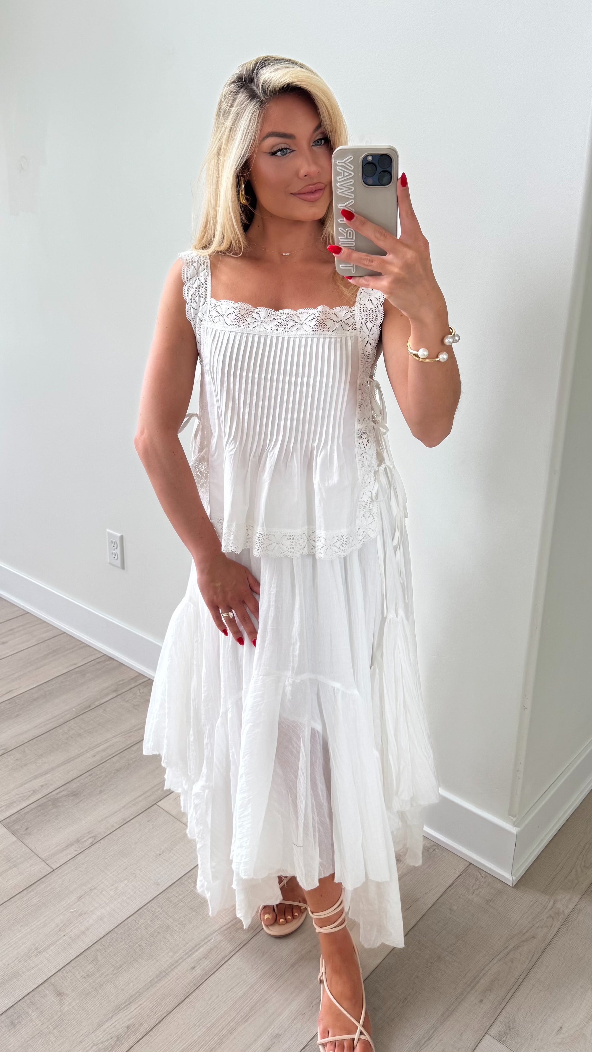 ASTORIA PLEATED MAXI SKIRT
